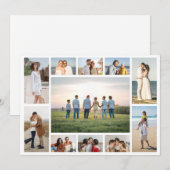 自分だけの11枚の写真コラージュを作成 ノートカード (正面/裏面)