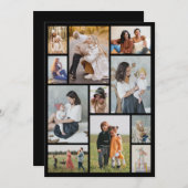 自分だけの11枚の写真コラージュを作成 ノートカード (正面/裏面)