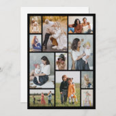 自分だけの11枚の写真コラージュを作成 ノートカード (正面/裏面)