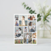 自分だけの11枚の写真コラージュを作成 ポストカード (スタンド正面)