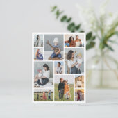 自分だけの11枚の写真コラージュを作成 ポストカード (スタンド正面)