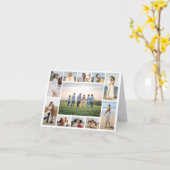 自分だけの11枚の写真コラージュギフトを作成 カード (黄色い花)