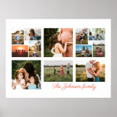 自分だけの12枚の写真を使ったポスターを作成 ポスター (正面)