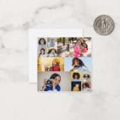 自分だけの12枚の写真コラージュをデザインしよう ノートカード (正面/裏面インサイチュ)