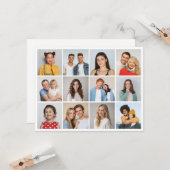 自分だけの12枚の写真コラージュを作成 カード (正面/裏面インサイチュ)