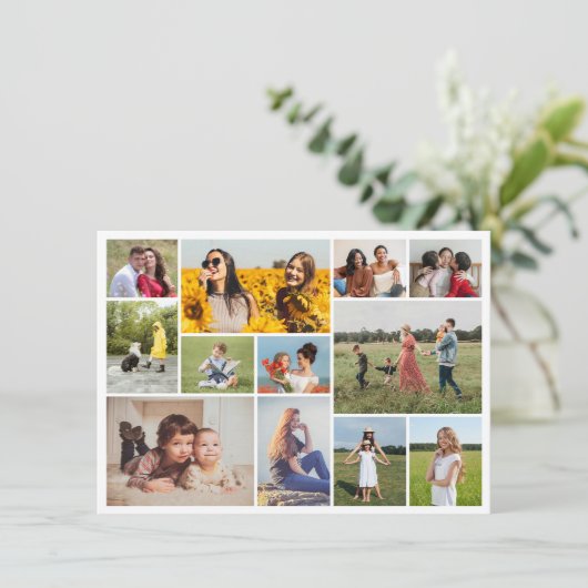 自分だけの12枚の写真コラージュを作成 カード (スタンド正面)