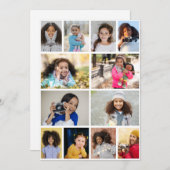 自分だけの12枚の写真コラージュを作成 シーズンカード (正面/裏面)