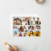 自分だけの12枚の写真コラージュを作成 ノートカード (正面/裏面インサイチュ)