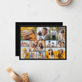 自分だけの12枚の写真コラージュを作成 ノートカード (正面/裏面インサイチュ)