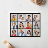 自分だけの12枚の写真コラージュを作成 ノートカード (正面/裏面インサイチュ)