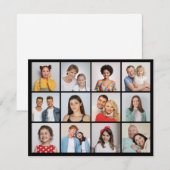 自分だけの12枚の写真コラージュを作成 ノートカード (正面/裏面)