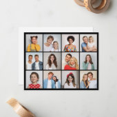 自分だけの12枚の写真コラージュを作成 ノートカード (正面/裏面インサイチュ)