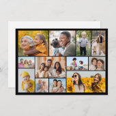 自分だけの12枚の写真コラージュを作成 ノートカード (正面/裏面)