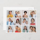 自分だけの12枚の写真コラージュを作成 ポストカード (正面/裏面)