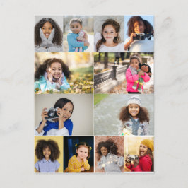 自分だけの12枚の写真コラージュを作成 ポストカード