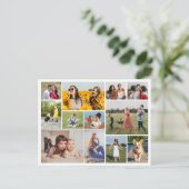 自分だけの12枚の写真コラージュを作成 ポストカード (スタンド正面)