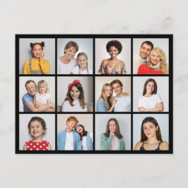 自分だけの12枚の写真コラージュを作成 ポストカード