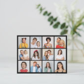 自分だけの12枚の写真コラージュを作成 ポストカード (スタンド正面)