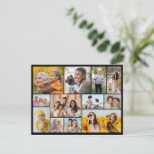 自分だけの12枚の写真コラージュを作成 ポストカード (スタンド正面)