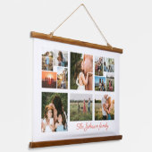 自分だけの12枚の写真コラージュを作成 吊り下げ型タペストリー (傾斜あり)