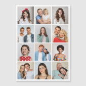 自分だけの12枚の写真コラージュマグネットカードを作ろう (正面)