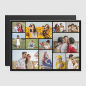 自分だけの12枚の写真コラージュマグネットカードを作成 (正面/裏面)