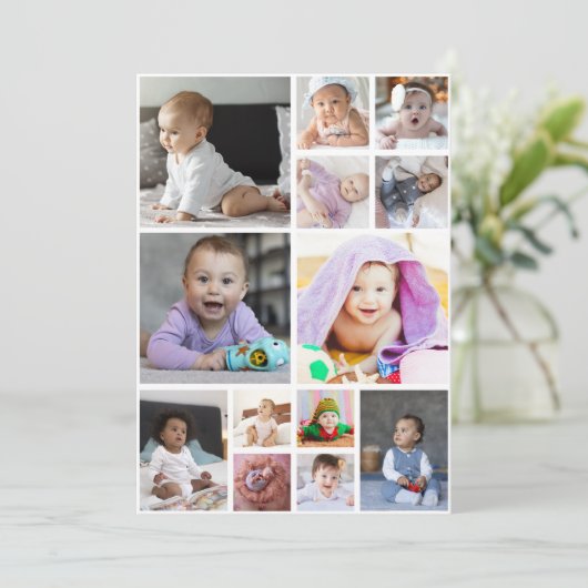 自分だけの13枚の写真コラージュをデザインしよう シーズンカード (スタンド正面)