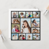 自分だけの13枚の写真コラージュを作成 カード (正面/裏面インサイチュ)