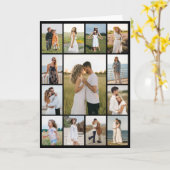 自分だけの13枚の写真コラージュを作成 カード (黄色い花)