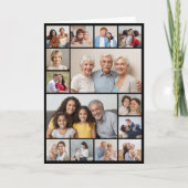 自分だけの14枚の写真を並べたグリーティングカードを作成 カード (正面)
