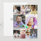 自分だけの14枚の写真コラージュをデザインしよう ノートカード (正面/裏面)