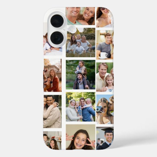 自分だけの14枚の写真コラージュを作成 Case-Mate iPhoneケース (裏面)