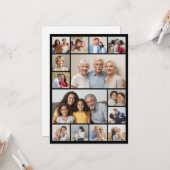 自分だけの14枚の写真コラージュギフトを作成 カード (正面/裏面インサイチュ)