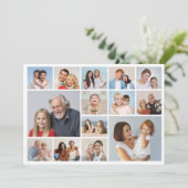 自分だけの14枚の写真コラージュギフトを作成 カード (スタンド正面)