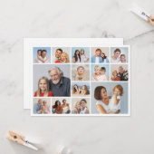 自分だけの14枚の写真コラージュギフトを作成 カード (正面/裏面インサイチュ)