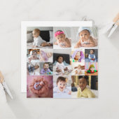 自分だけの15枚の写真コラージュをデザインしよう カード (正面/裏面インサイチュ)