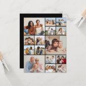 自分だけの15枚の写真コラージュを作成 ギフト カード (正面/裏面インサイチュ)