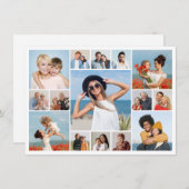 自分だけの15枚の写真コラージュを作成 ノートカード (正面/裏面)