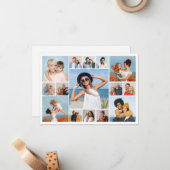 自分だけの15枚の写真コラージュを作成 ノートカード (正面/裏面インサイチュ)