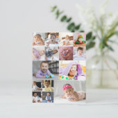 自分だけの15枚の写真コラージュを作成 ポストカード (スタンド正面)