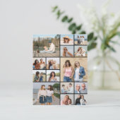 自分だけの15枚の写真コラージュグリーティングカードを作成 (スタンド正面)