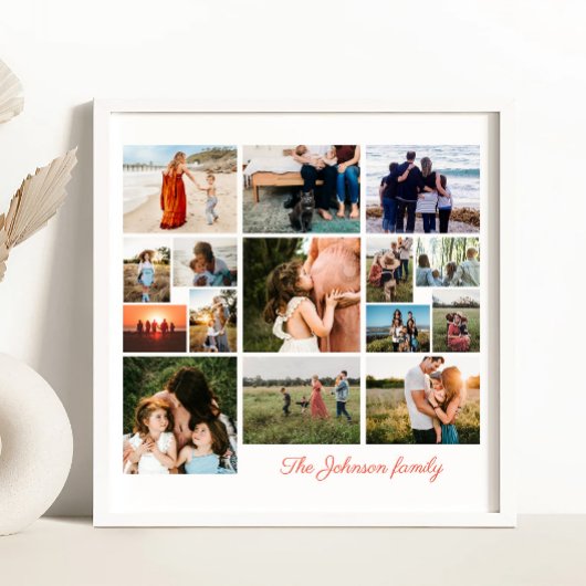 自分だけの15枚の写真コラージュポスターを作成 ポスター