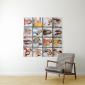 自分だけの16枚の写真コラージュを作成 タペストリー (インサイチュ(横))