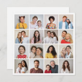 自分だけの16枚の写真コラージュを作成 ノートカード (正面/裏面)