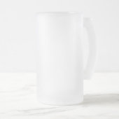 自分だけの16 oz フロストグラスビールジョッキ (正面右)