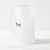 自分だけの16 oz フロストグラスビールジョッキ (正面左)