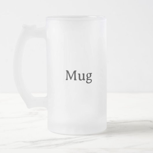 自分だけの16 oz フロストグラスビールジョッキ (左)