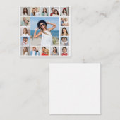 自分だけの17枚の写真コラージュを作成 ノートカード (正面/裏面)