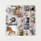 自分だけの18枚の写真コラージュを作成 タペストリー (正面(横))