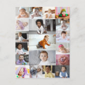 自分だけの19枚の写真コラージュを作成する ポストカード (正面)
